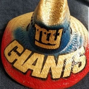 New $13 NY Giants straw coolie hat